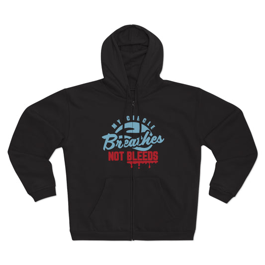 Unisex Hooded Zip Sweatshirt with Motivational Quote, Sports Hoodie, Casual Zip-Up, Fitness Gift, Layering Piece, Cozy Streetwear