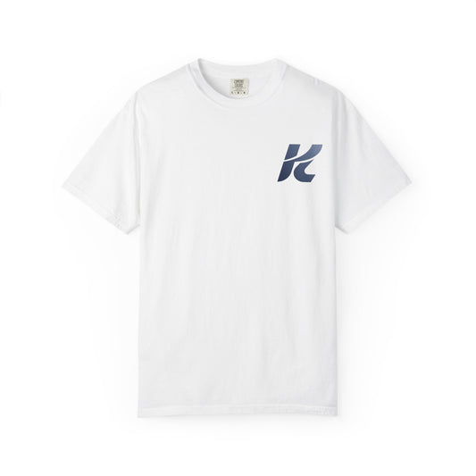 Garment-Dyed Men's T-Shirt with Modern K Design – Casual Street Style | Everyday Wear & Birthday Gift for Him