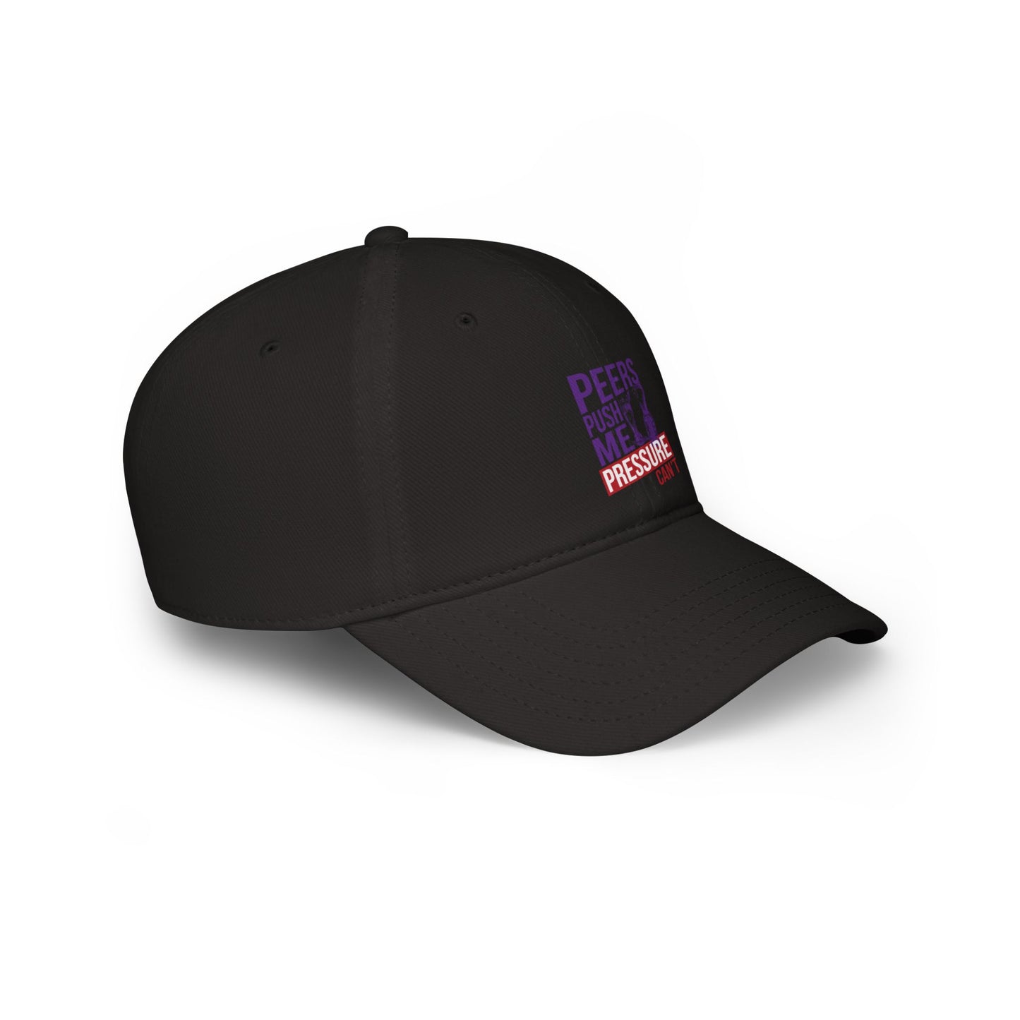 Empowering Low Profile Baseball Cap, Cool Cap for Teens, Casual Cap Gift for Students, Stylish Dad Hat, Pressure Can’t Hat
