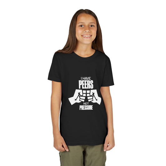 Youth Empowerment Tee - "I Have Peers, Not Pressure" - Perfect for Back to School, Positive Vibes, Group Activities, Peer Support, [...]