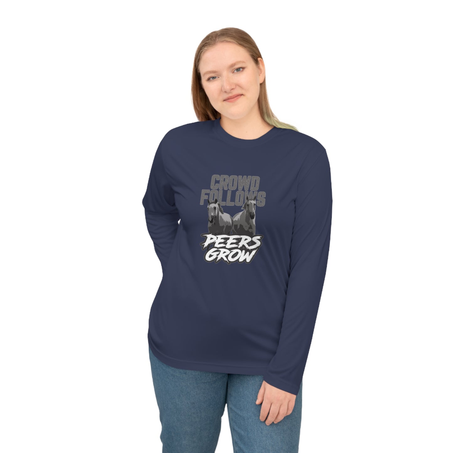 Unisex Performance Long Sleeve Shirt - Motivational Activewear, Fitness Gift for Gym Lovers, Cool Casual Tee, Sports Apparel, Unique [...]