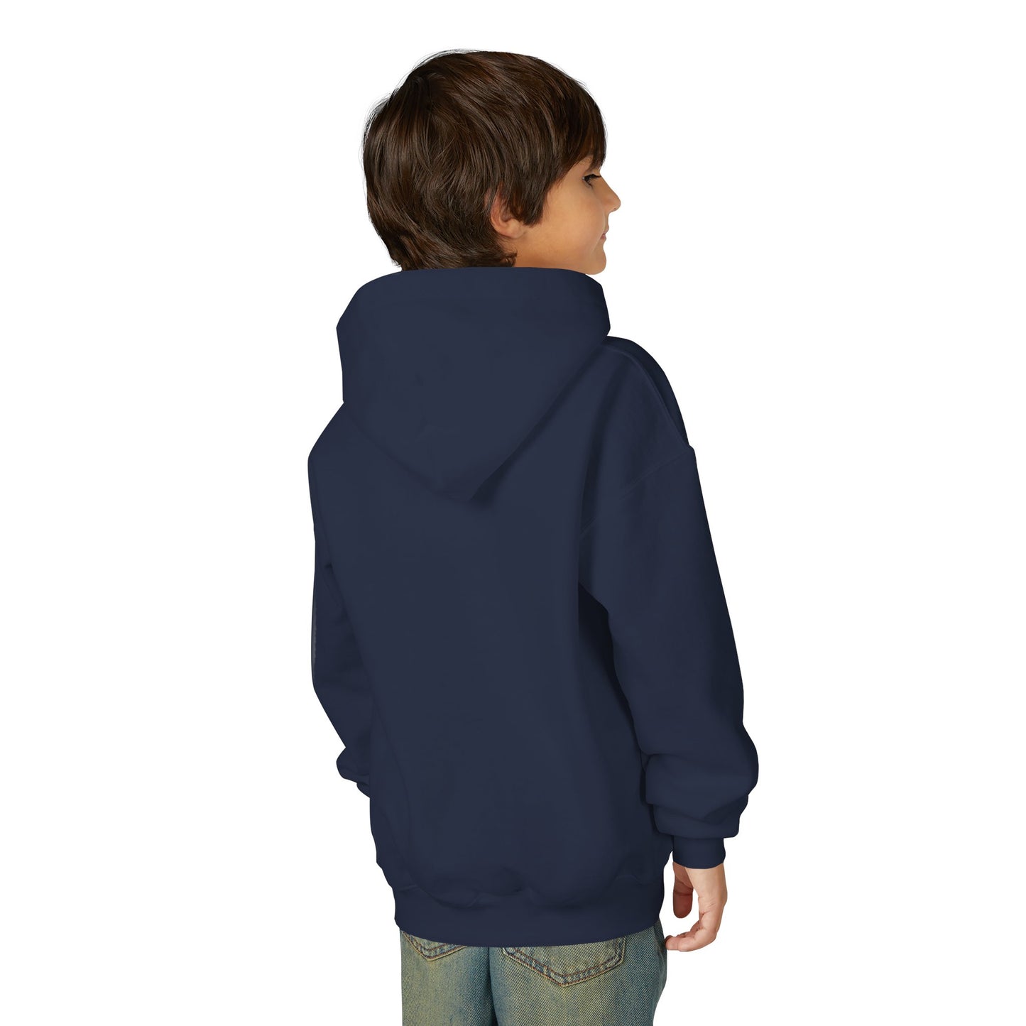 Youth Heavy Blend Hooded Sweatshirt, Cozy Pullover, Casual Wear, Gift for Kids, Everyday Style, Sports Hoodie