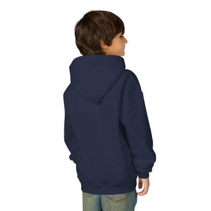 Youth Heavy Blend Hooded Sweatshirt, Cozy Pullover, Casual Wear, Gift for Kids, Everyday Style, Sports Hoodie