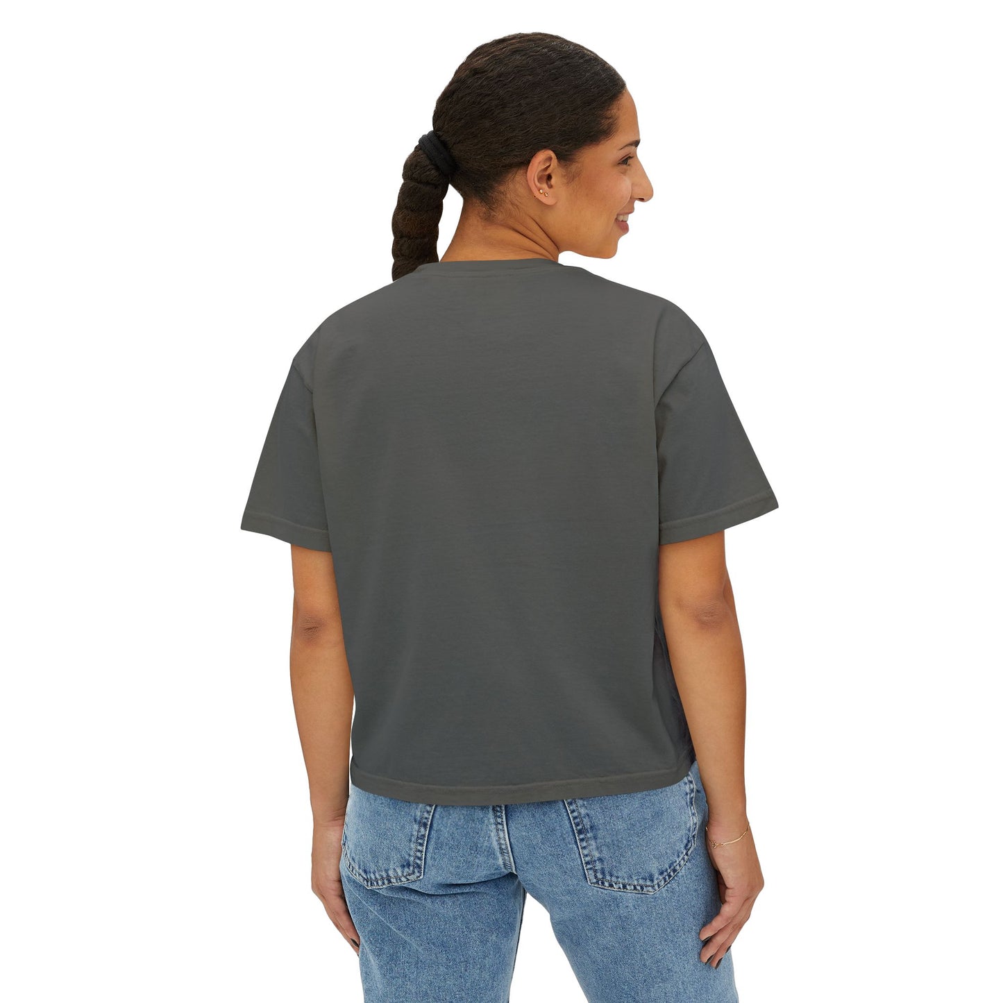 Energy Attracts Women's Boxy Tee - Positive Vibe Shirt, Casual Wear, Motivational Top, Gift for Friends, Stylish Everyday Tee