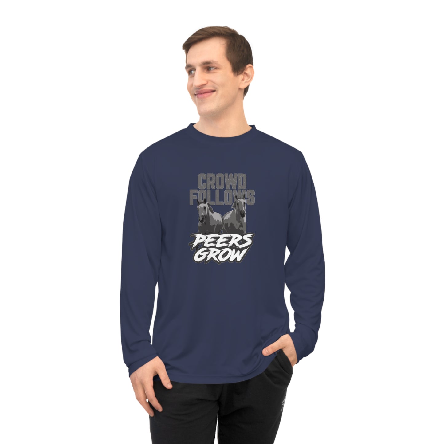 Unisex Performance Long Sleeve Shirt - Motivational Activewear, Fitness Gift for Gym Lovers, Cool Casual Tee, Sports Apparel, Unique [...]