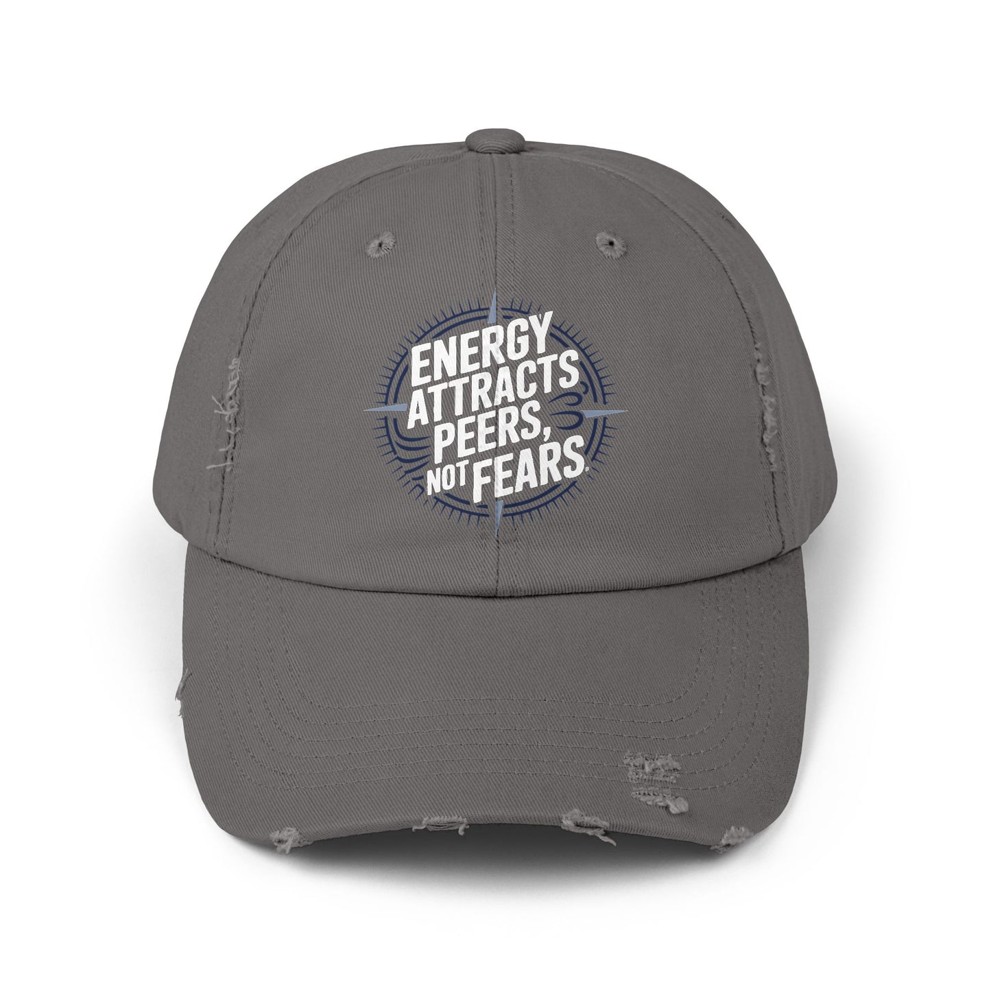 Motivational Distressed Cap | Unisex Cap, Inspirational Hat, Casual Wear, Gift for Him/Her, Everyday Fashion