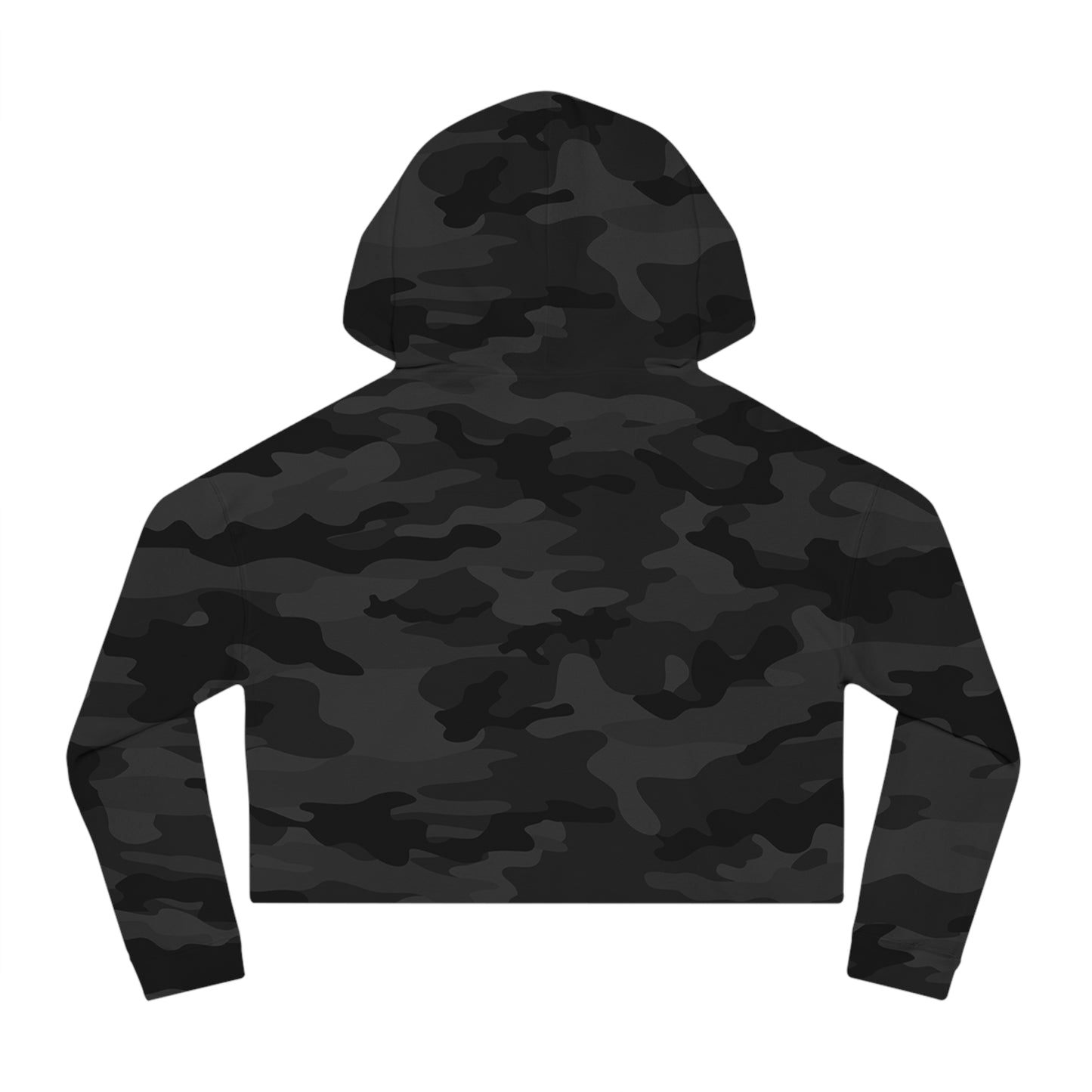 Camo Statement Cropped Hoodie - I Have Peers Not Pressure, Trendy Sweatshirt, Gift for Teens, Casual Wear, Street Style, Self-Love Apparel