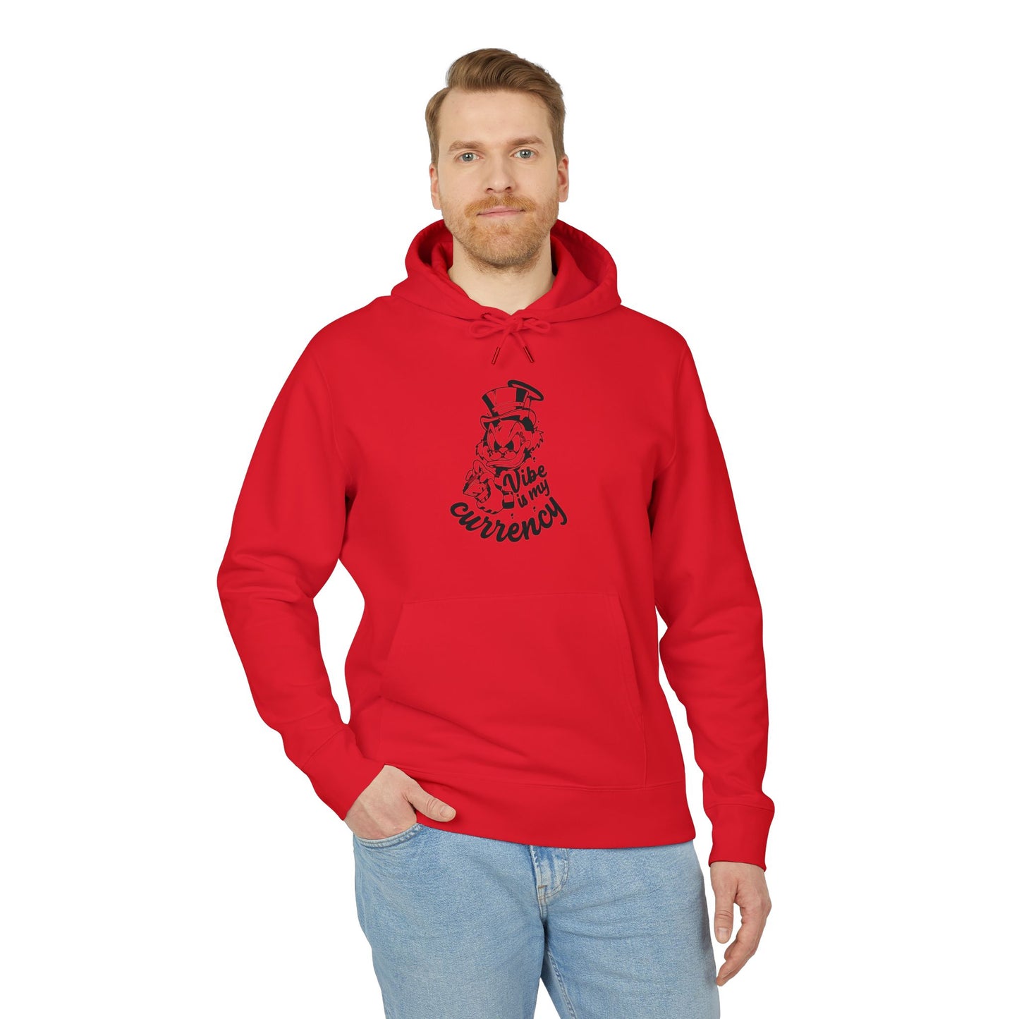 Streetwear Unisex Hoodie with Currency Design, Trendy Red Hoodie for Casual Outings, Perfect Gift for Men and Women, Graphic [...]