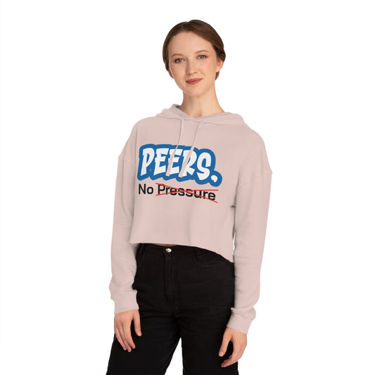 Cropped Hoodie - "PEERS. No Pressure"