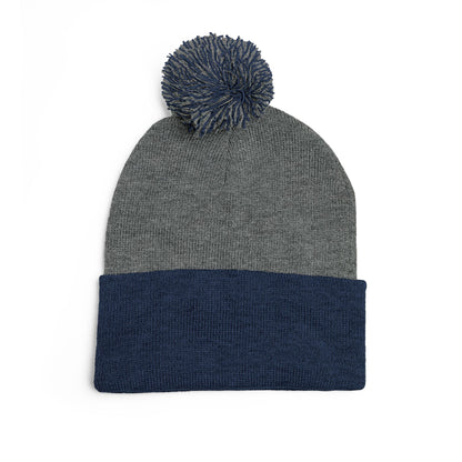 Cozy Pom-Pom Knit Cap - Perfect Winter Accessory, Stylish Gift for Him/Her, Beanie for Cold Days, Trendy Embroidered Hat, Ideal for Holidays