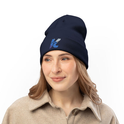Cozy Knit Beanie with Embroidery, Winter Hat, Fashion Accessory, Gift for Him & Her, Fall/Winter Essentials, Beanie for Outdoor Activities