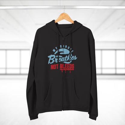 Unisex Hooded Zip Sweatshirt with Motivational Quote, Sports Hoodie, Casual Zip-Up, Fitness Gift, Layering Piece, Cozy Streetwear