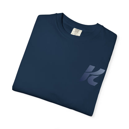 Garment-Dyed Men's T-Shirt with Modern K Design – Casual Street Style | Everyday Wear & Birthday Gift for Him
