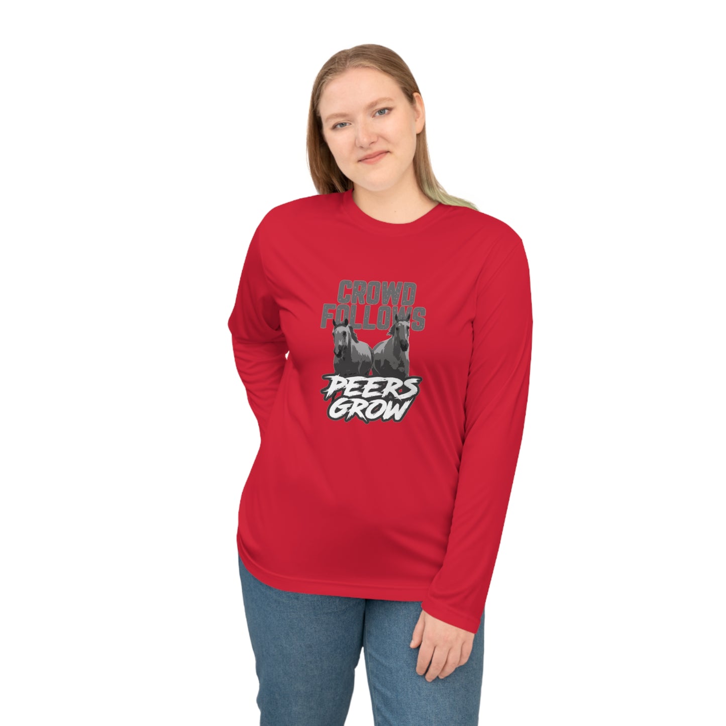 Unisex Performance Long Sleeve Shirt - Motivational Activewear, Fitness Gift for Gym Lovers, Cool Casual Tee, Sports Apparel, Unique [...]